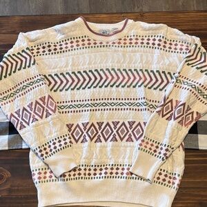 Vintage 417 Van Heusen grandpa core Cream Sweater large
